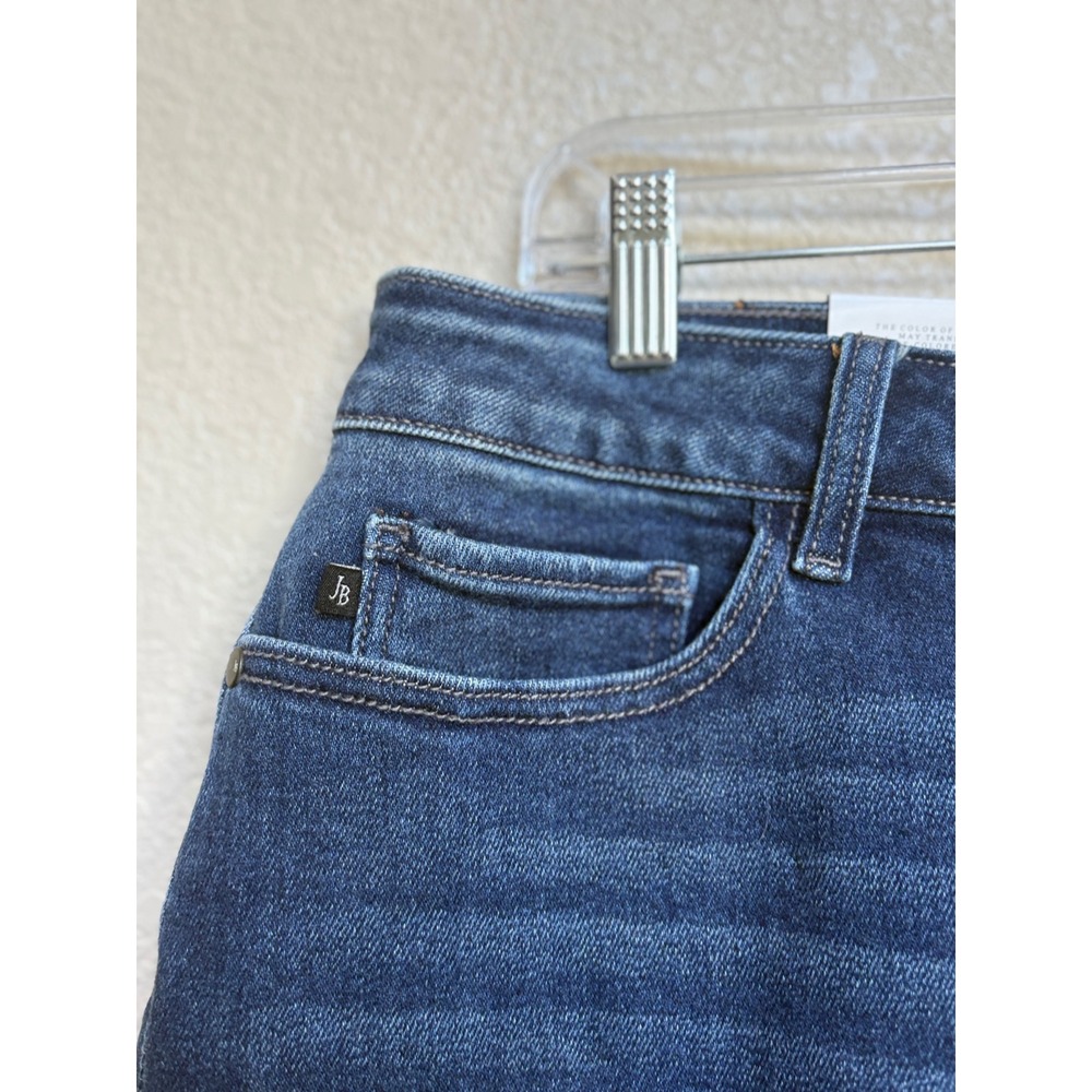NWT Judy Blue Mid Rise Bermuda Shorts Plus Size 1XL Dark Wash Denim Summer - Picture 7 of 12